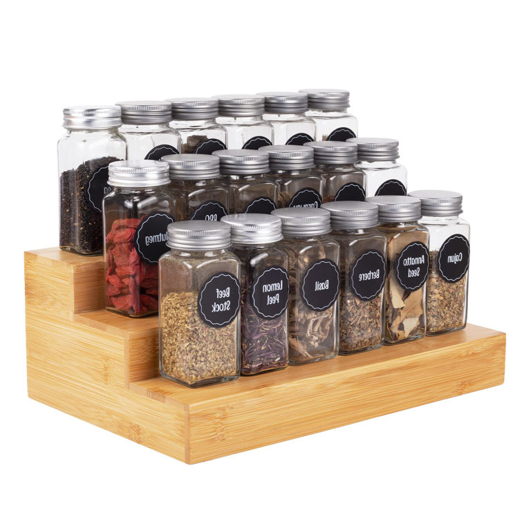 Freestanding Bamboo Spice Rack